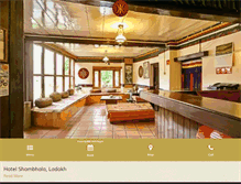 Tablet Screenshot of hotelshambhala.com